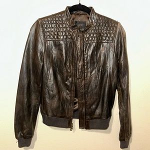 Joe’s soft leather jacket small